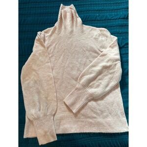 J.Crew Pink Marl High Neck Long Sleeve Sweater Size XL